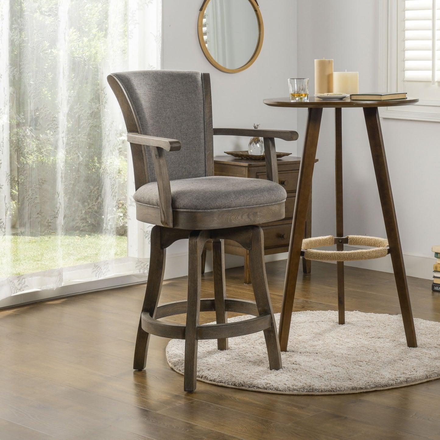 Williams - Swivel Counter Height Bar Stool Jennifer Taylor Home