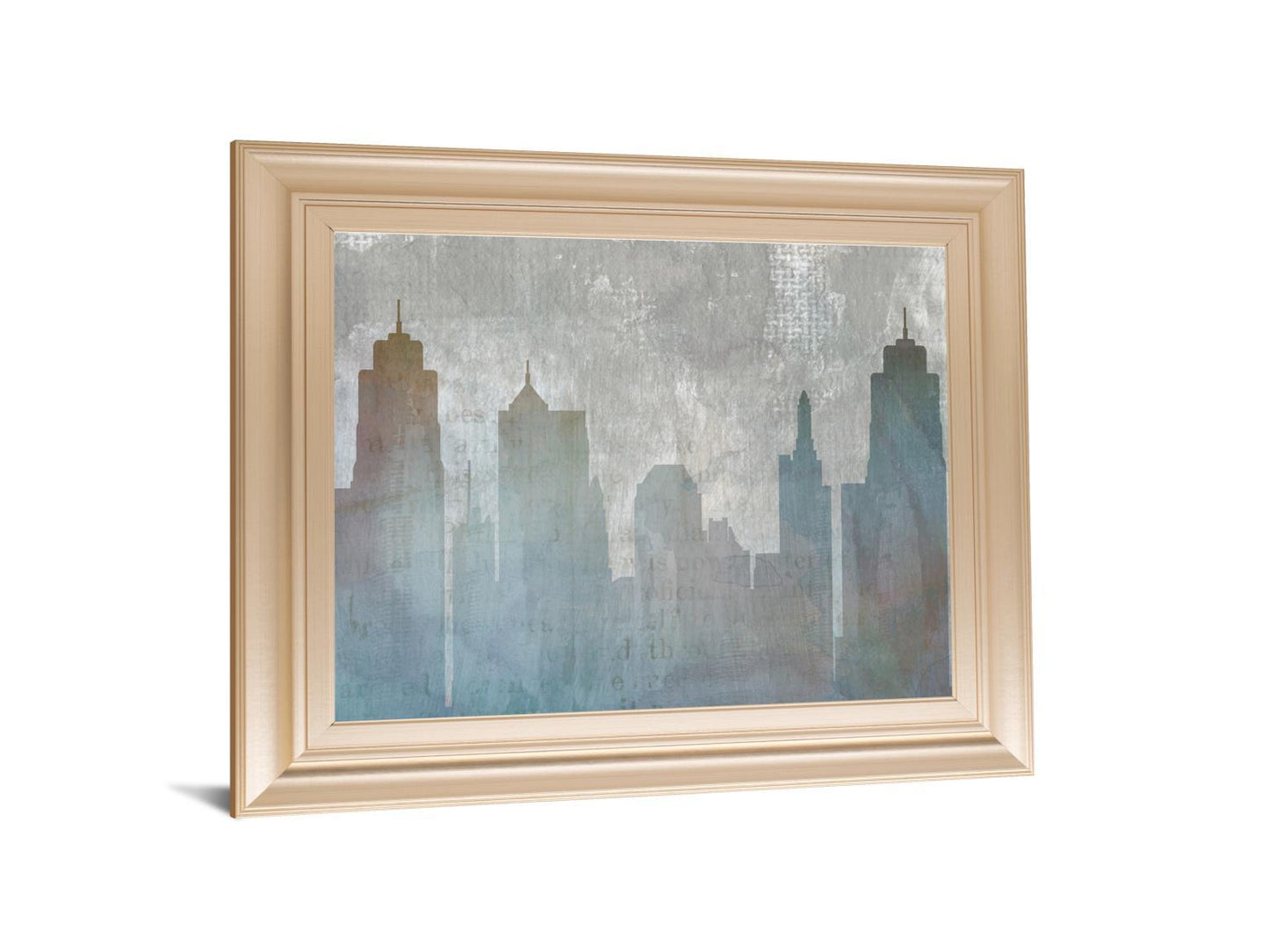 Urban Reflections By Louis Dunca-he - Framed Print Wall Art - Blue