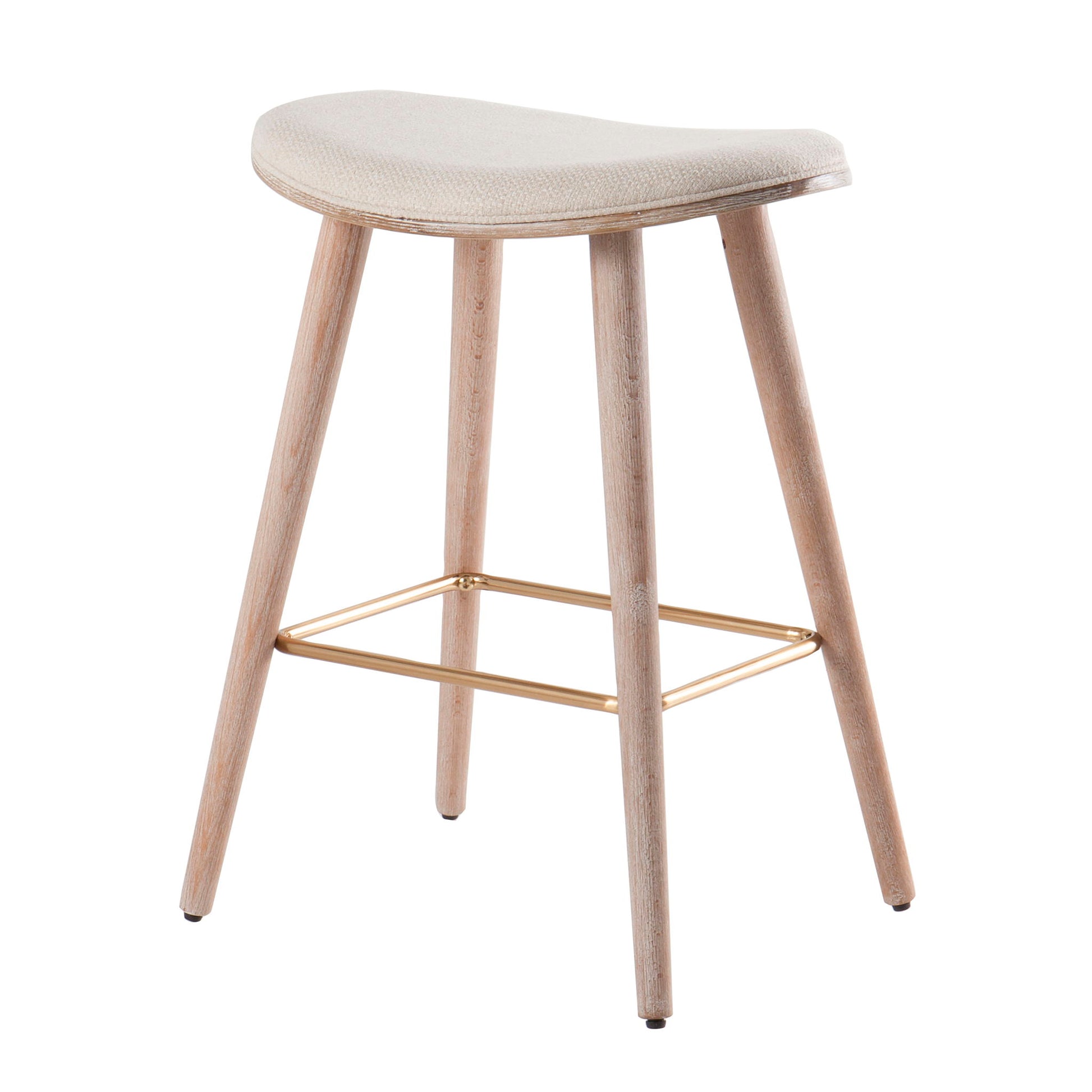 Saddle - Contemporary Counter Stool (Set of 2) Lumi Source