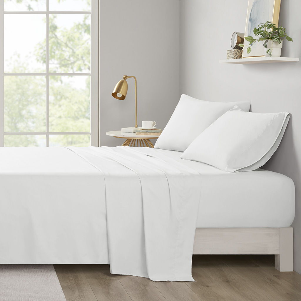 Twin All Season Wrinkle Free Sheet Set - White Intelligent Design