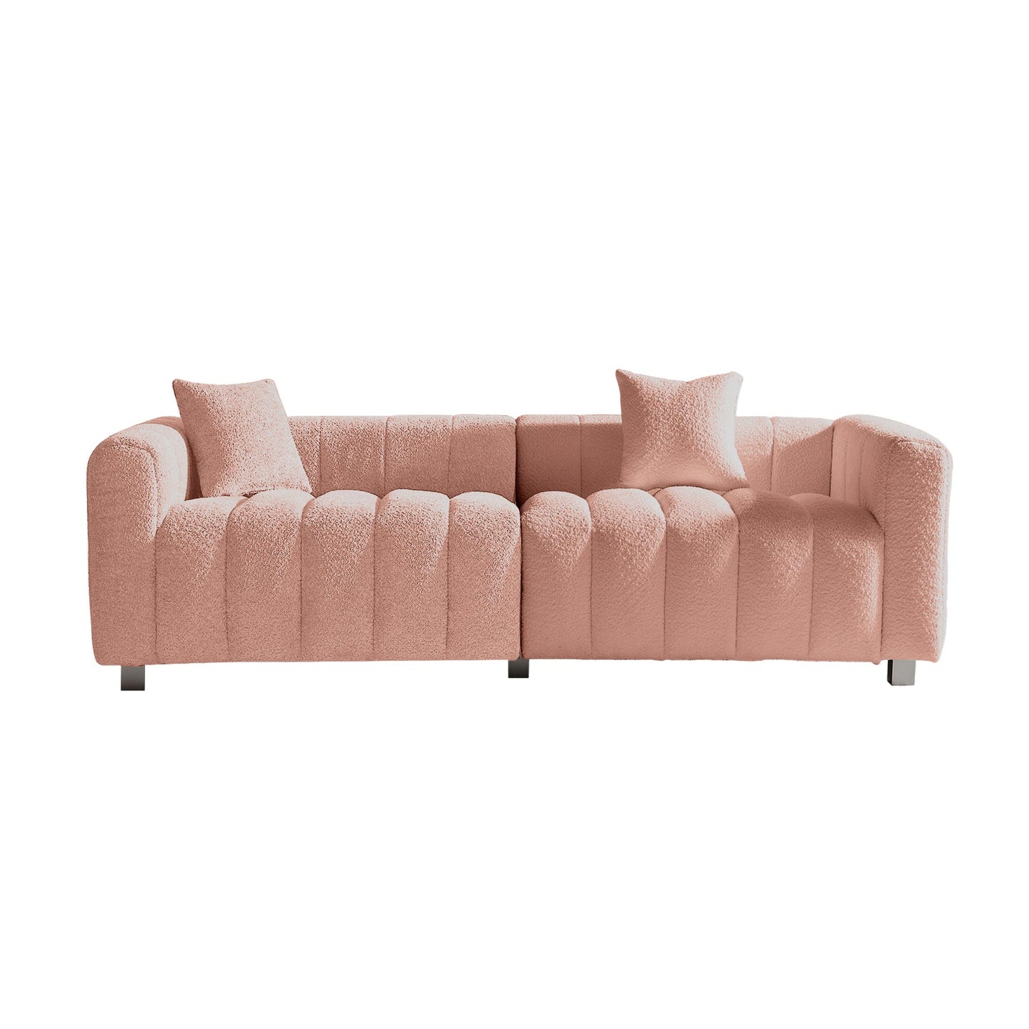 Modern 3 Seater Sofa With 2 Pillows Home Essentials