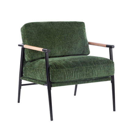 Modern Accent Chair With Cushions, Cozy Seating Noble House