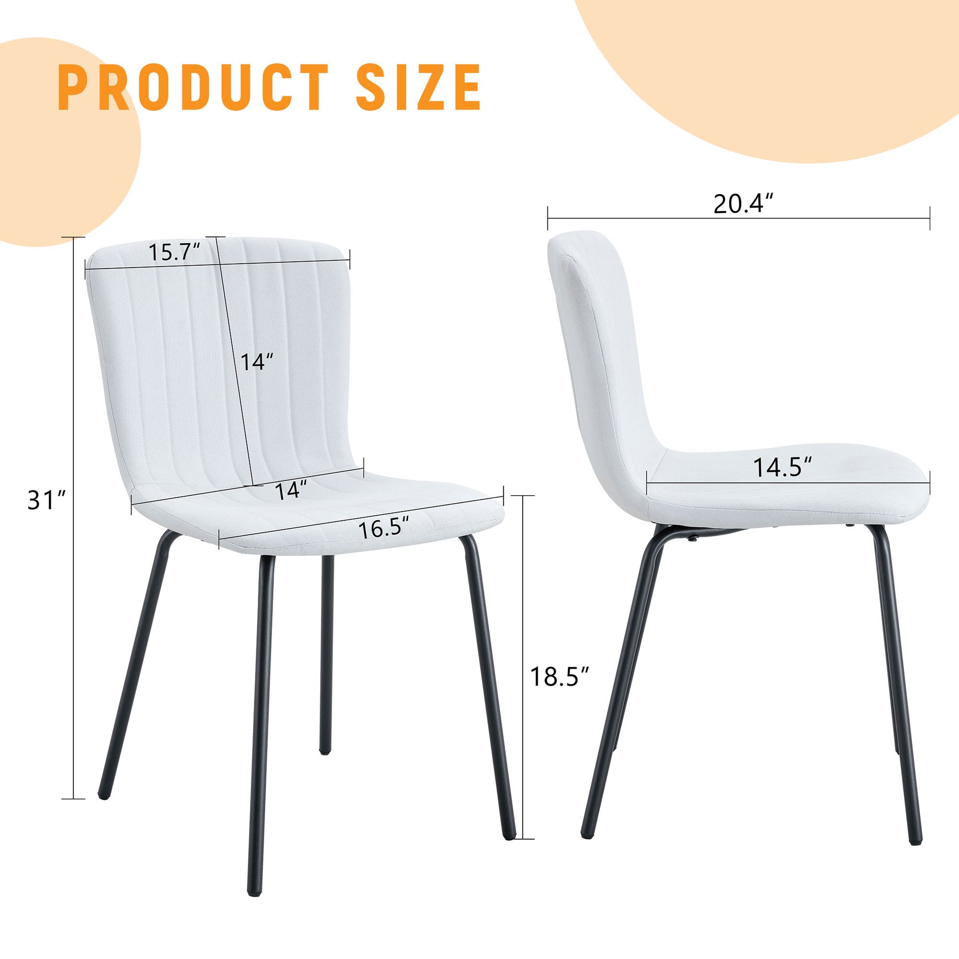 Luxury Minimalist Dining Chairs (Set of 4) Home Essentials