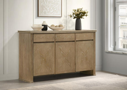 Adina - 2-Door Sideboard Server - Distressed Light Brown Coaster Fine Furniture