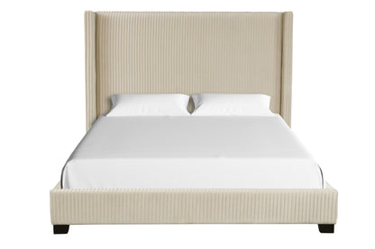 Upholstered Bed, Space-Saving Design Bernards Furniture