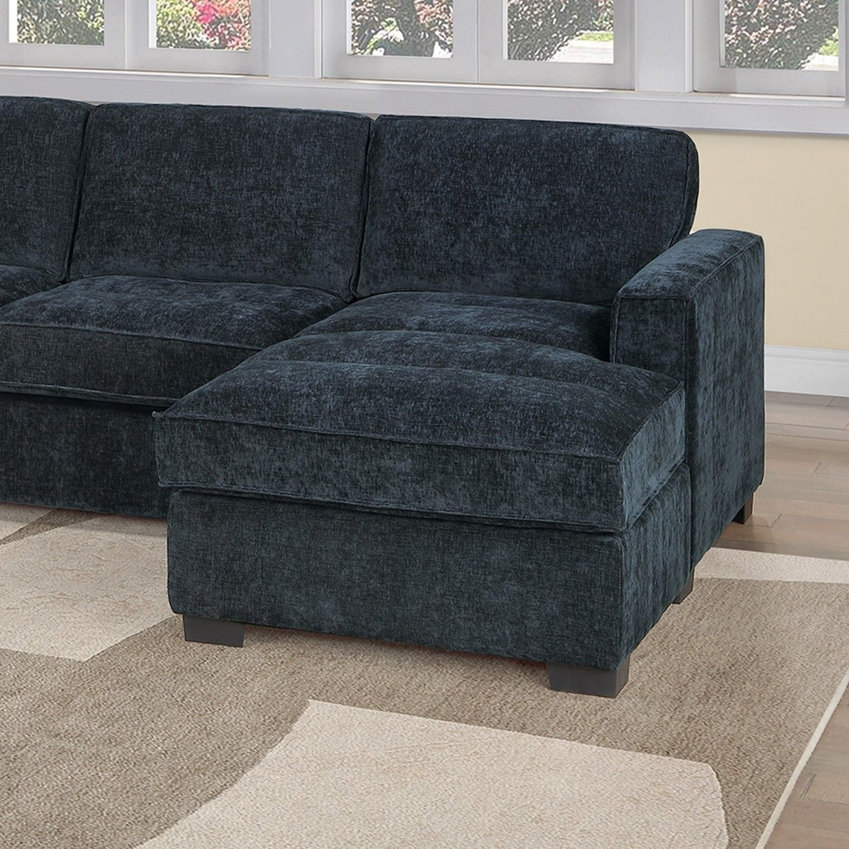 Sectional With RAF Chaise, Armless Loveseat & LAF 1 Arm Chair Home Essentials
