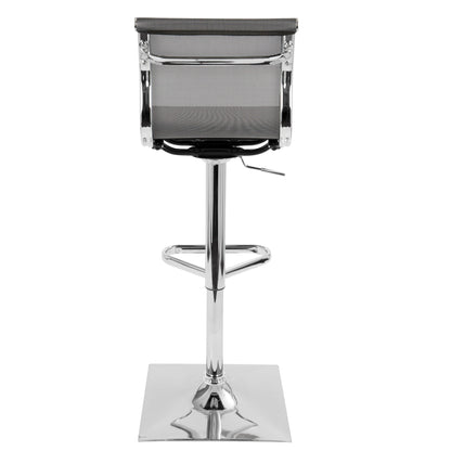 Mirage - Contemporary Adjustable Barstool With Swivel Lumi Source