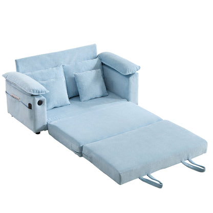 Upholstered Futon Convertible Floor Sofa Bed Home Essentials