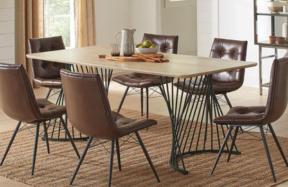 Altus - Composite Wood Dining Table - Natural Oak CoasterEveryday