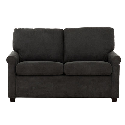 Convertible Twin Sleeper Sofa With USB Ports, 2 Seater Upholstered Loveseat - Dark Gray Home Essentials
