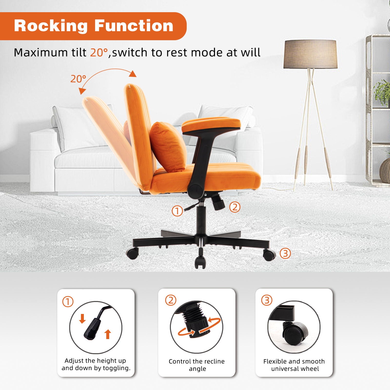 Criss Cross Armrest Office Chair With Wheels Home Essentials