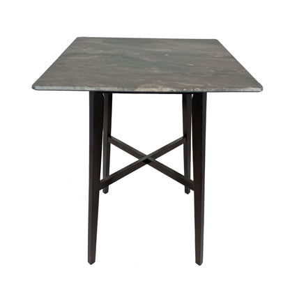 Modern Bar Height Dining Table, Rubberwood Legs And Laminate Table Top Noble House