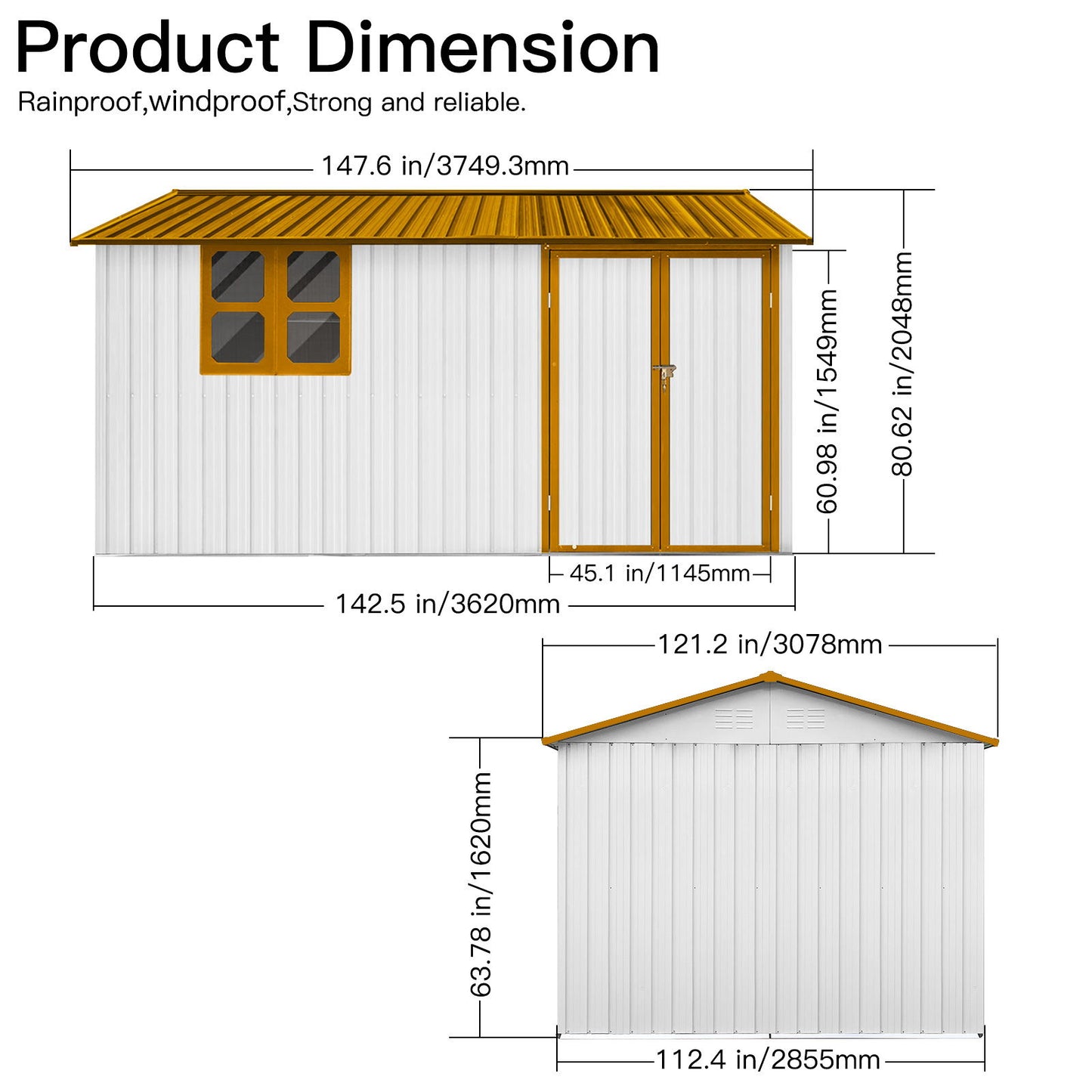 10'x12' Garden Sheds Outdoor Storage Sheds With Window Daily Nest