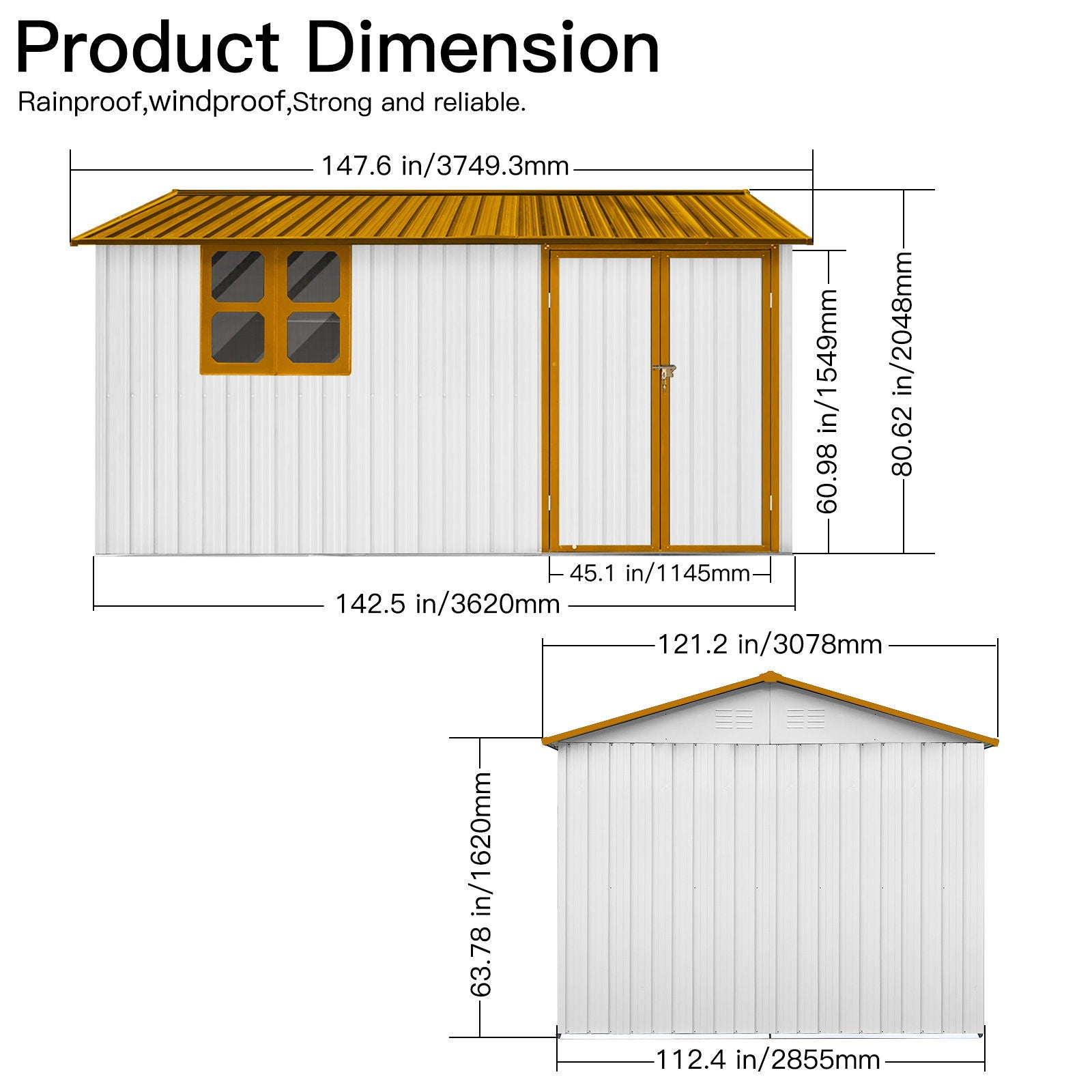 10'x12' Garden Sheds Outdoor Storage Sheds With Window Daily Nest