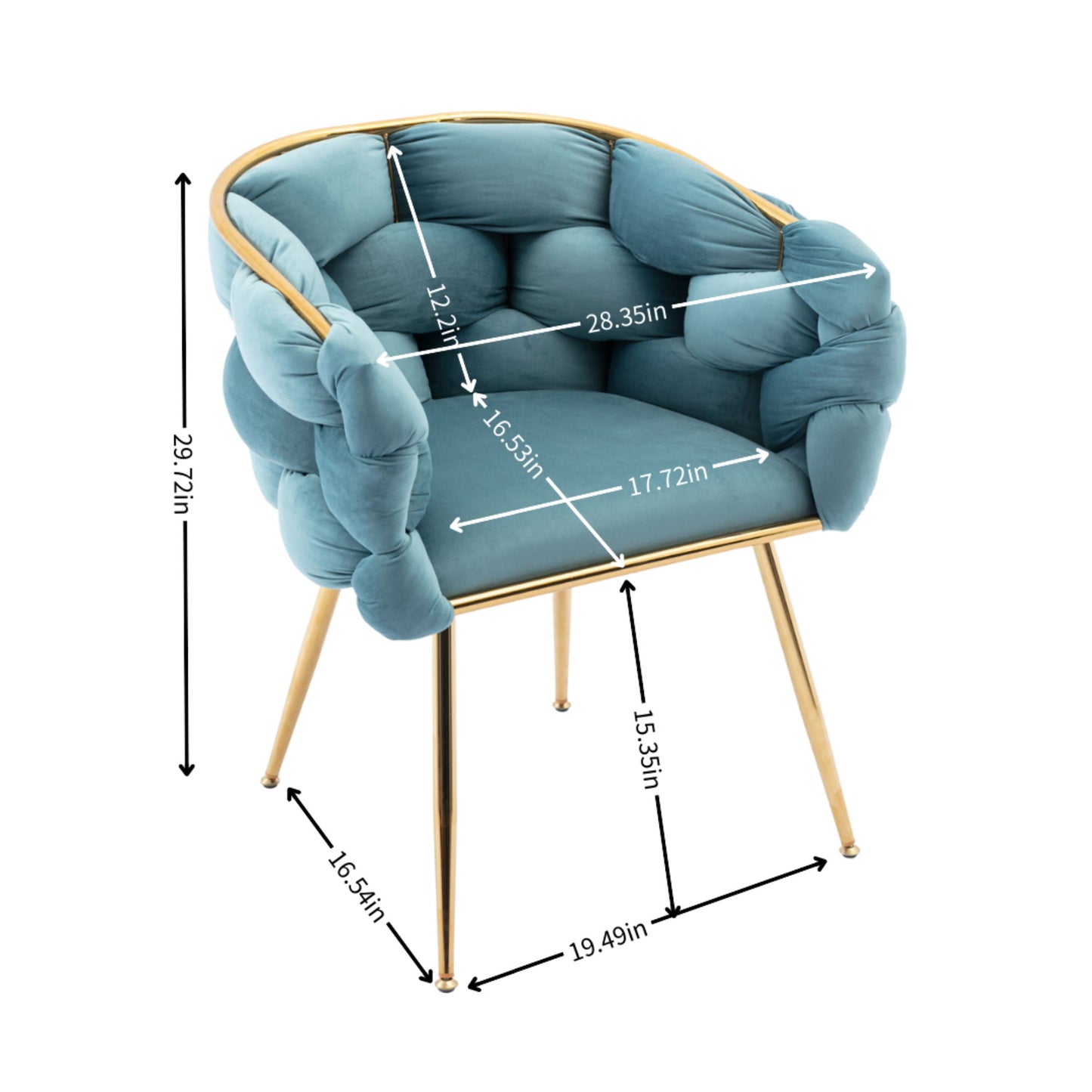 Luxury Modern Simple Leisure Single Sofa Chair Bedroom Lazy Person Household Dresser Stool Manicure Table Back Chair Home Essentials