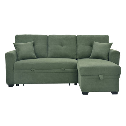 Sleeper Sectional With Pull Out Bed, Reversible Chaise Home Essentials
