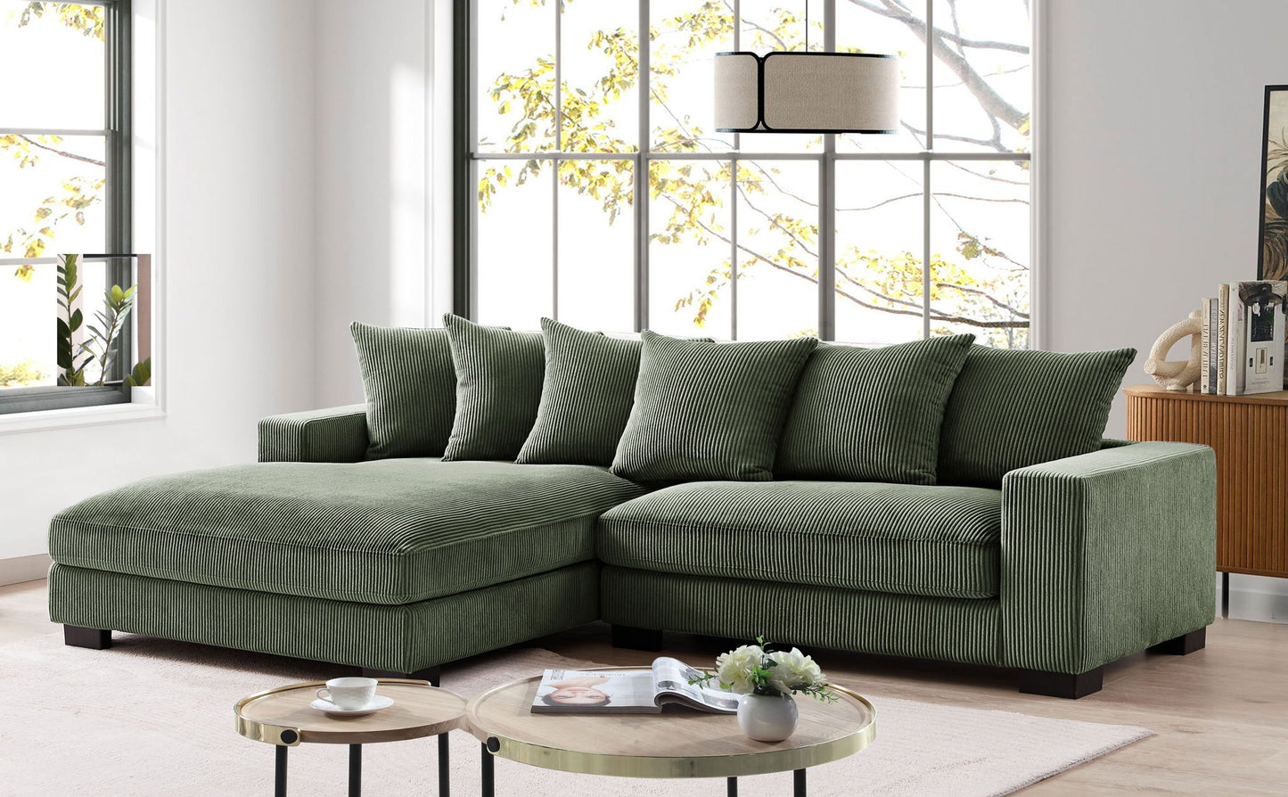 Luxe - Oversized 2 Piece Sectional Couches For Living Room, L Shaped Sofa With Chaise US Pride