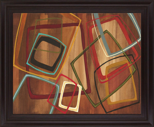 Overlapping Shapes - 28" x 34" Framed Wall Art Classy Art