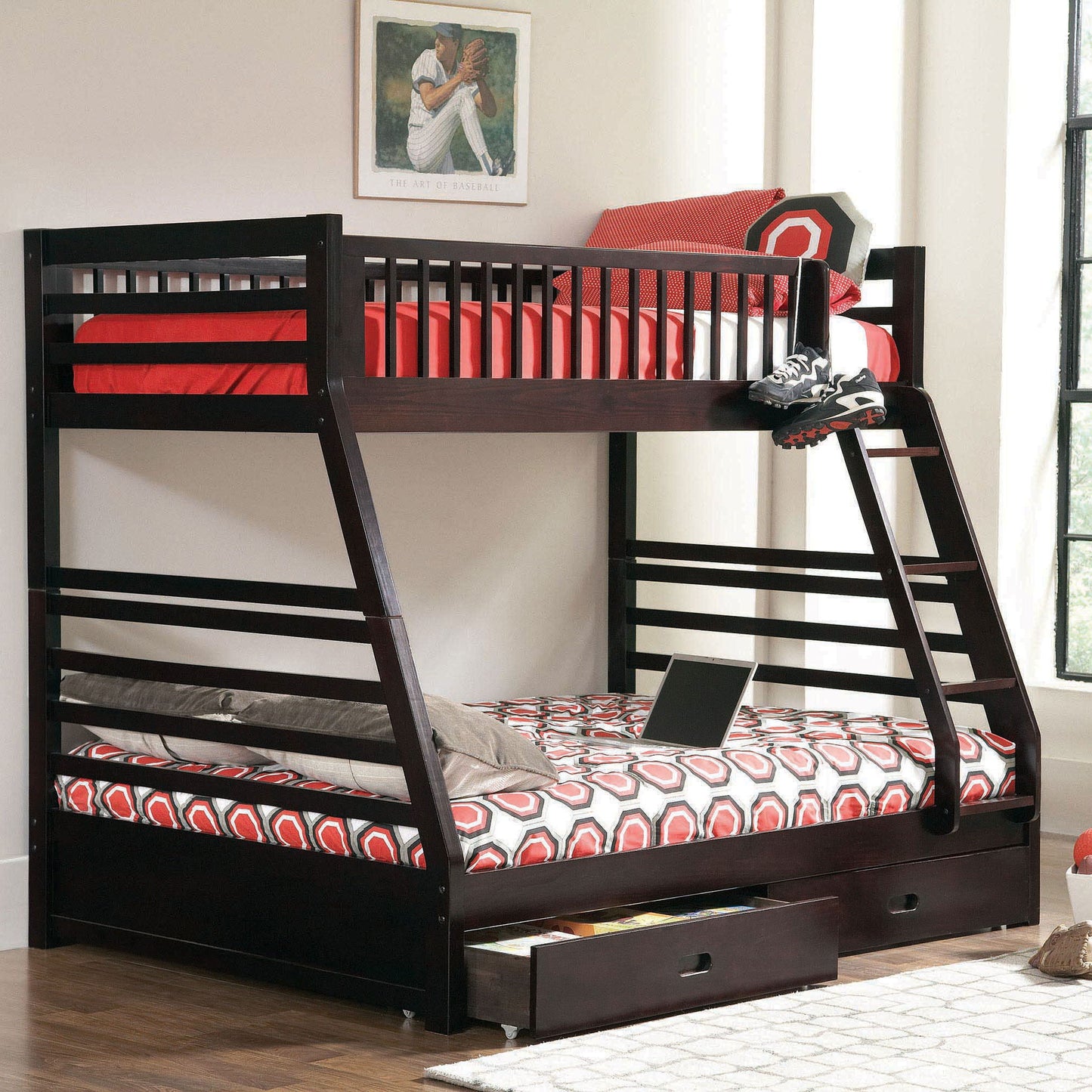 Newhall - Bunk Bed With 2 Drawers Furniture Max