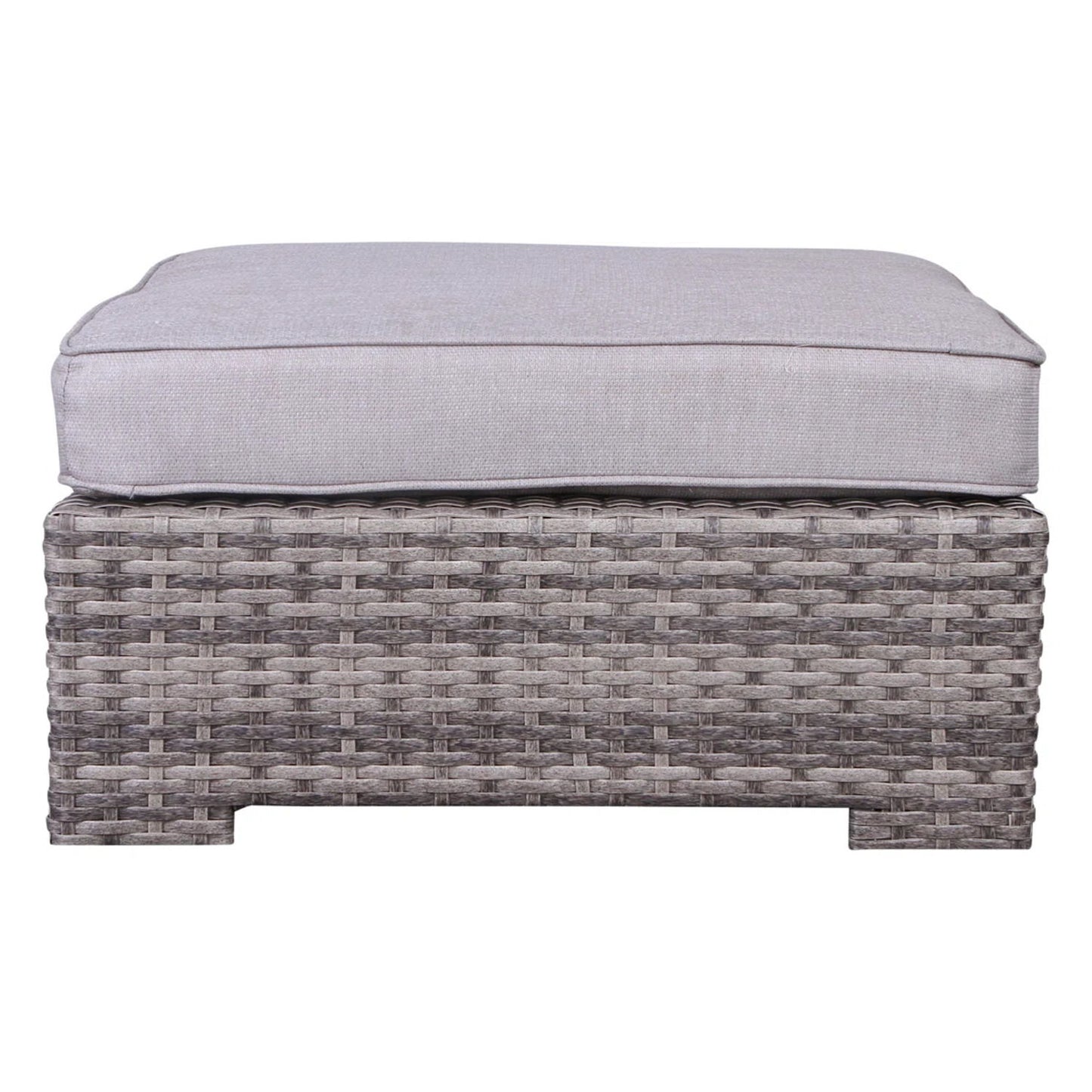 Outdoor 6 Person Wicker Seating Group With Cushions - Gray Mix LSI Patio Furniture