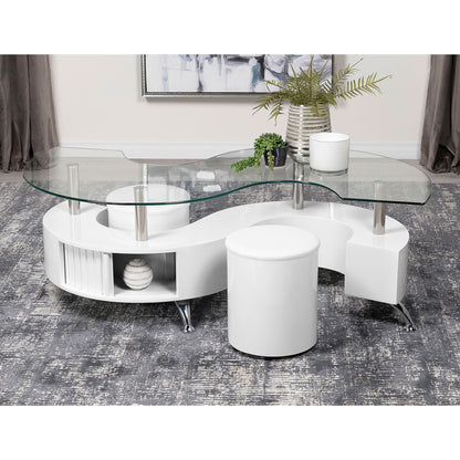Marley - 3 Piece Coffee Table And Stools Set Furniture Max