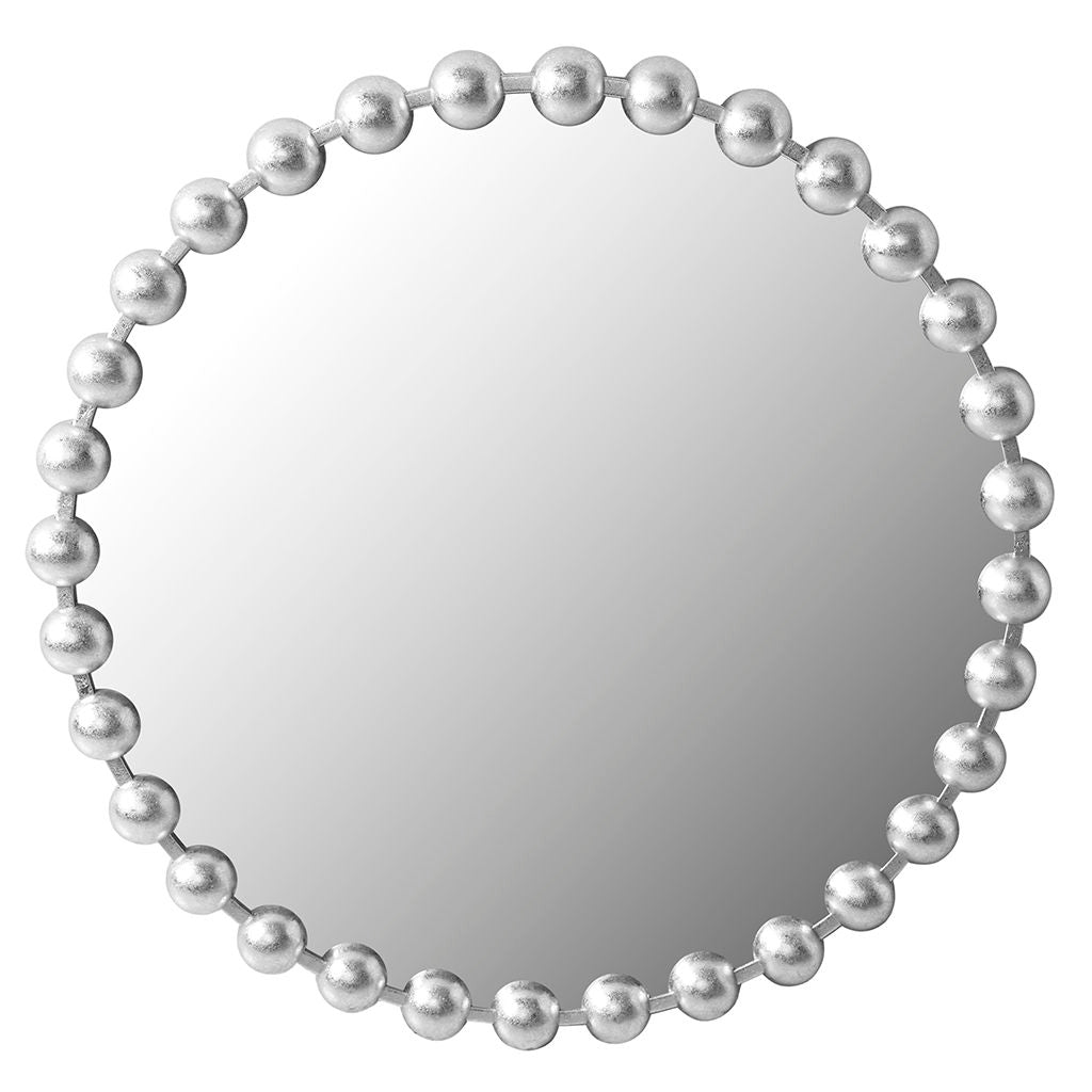 Marlowe - 27" Round Wall Decor Mirror - Silver Madison Park Signature
