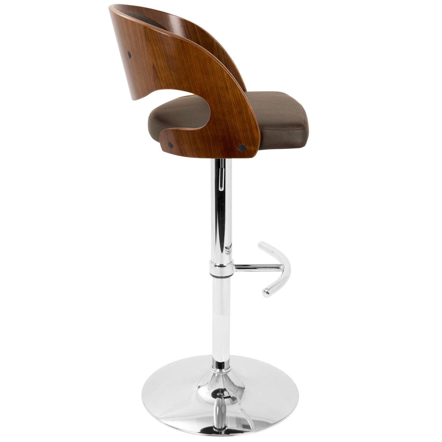 Pino - Mid Century Modern Adjustable Barstool With Swivel Lumi Source