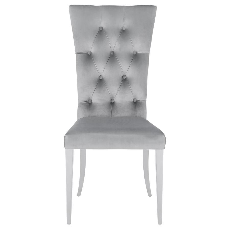 Kerwin - Velvet Upholstered Dining Side Chair (Set of 2) CoasterElevations
