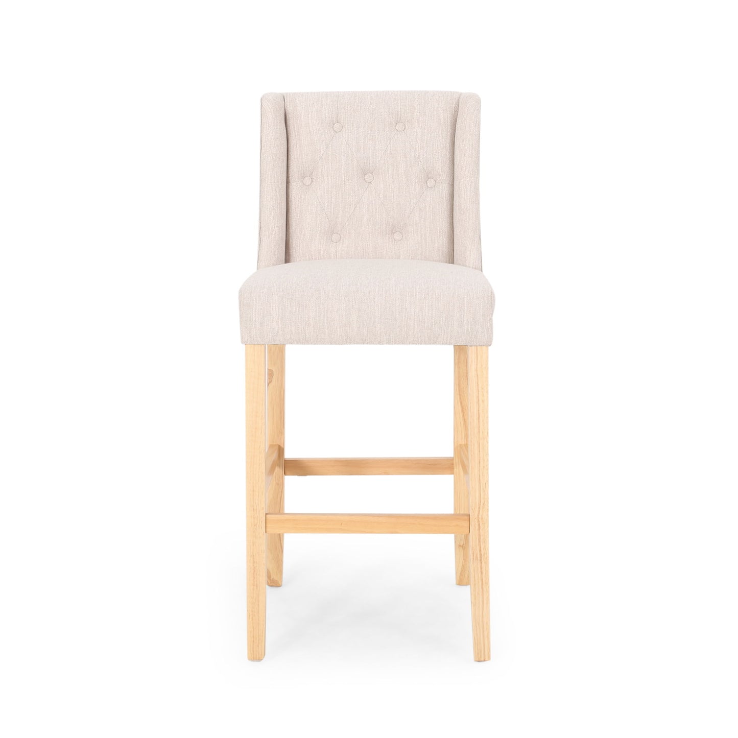Ethereon - Tufted Counter Stool (Set of 2) Noble House