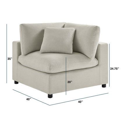 Cassandra - Corner Wedge Chair Ridgecrest Home