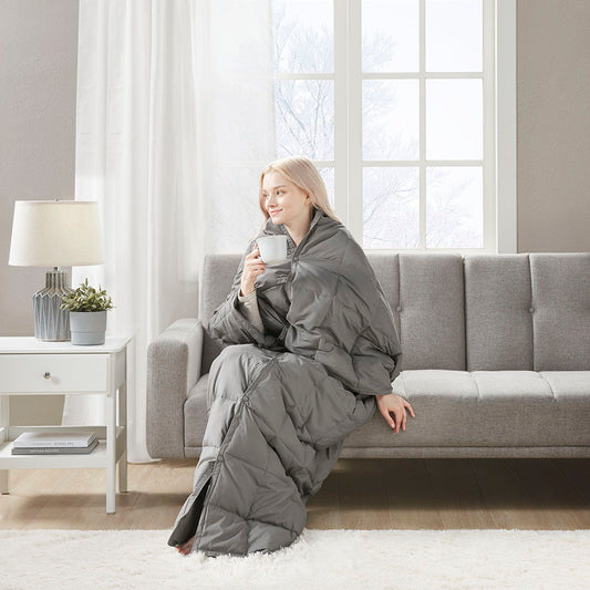 Hadly - Wearable Throw - Gray