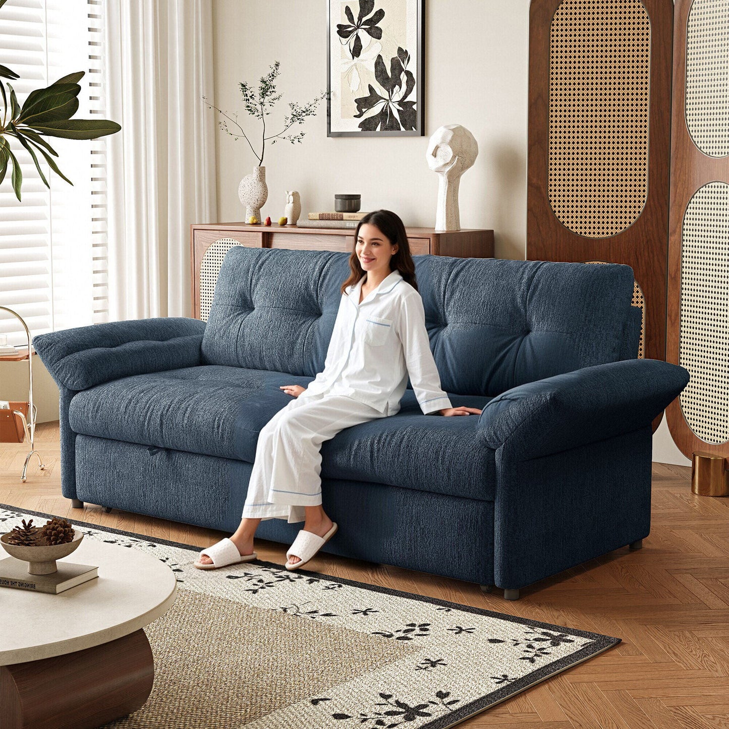 Sofa Bed, 2 In 1 Design For Living Rooms Home Essentials