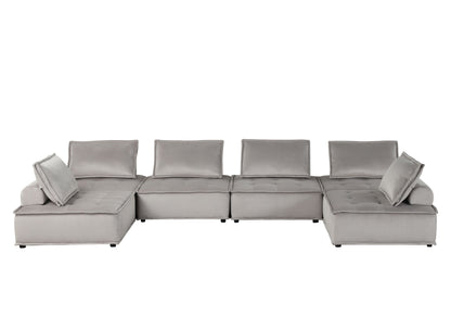 Anna - Stylish Sectional Sofa Ottoman Lilola Home