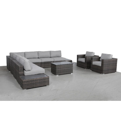Sectional, Stylish Entertainment, Outdoor Living LSI Patio Furniture