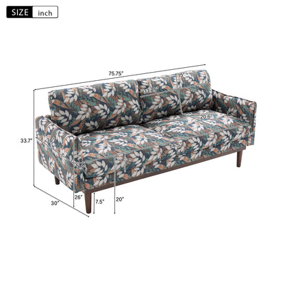2 Seater Loveseat Sofa With Spacious Seating Area Noble House