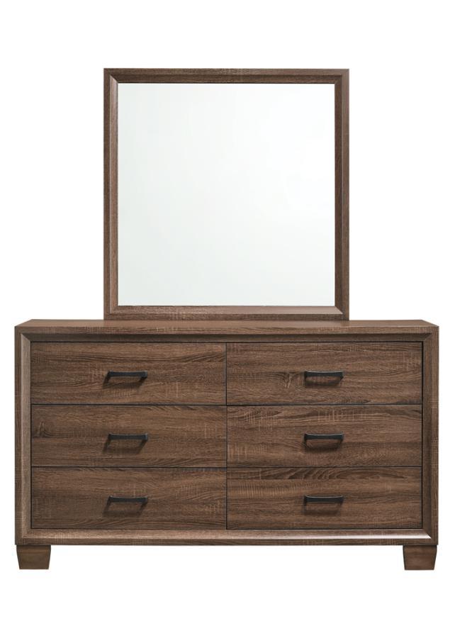 Brandon - Dresser Mirror - Warm Brown