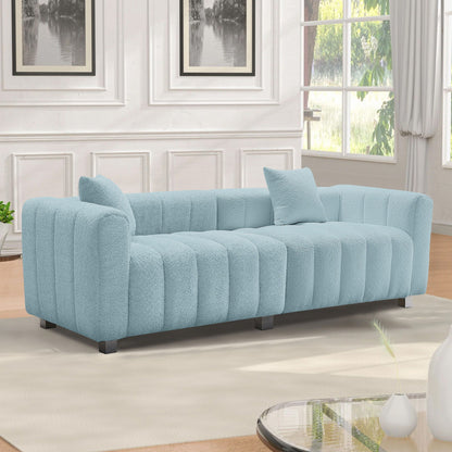 Modern 3 Seater Sofa With 2 Pillows Home Essentials