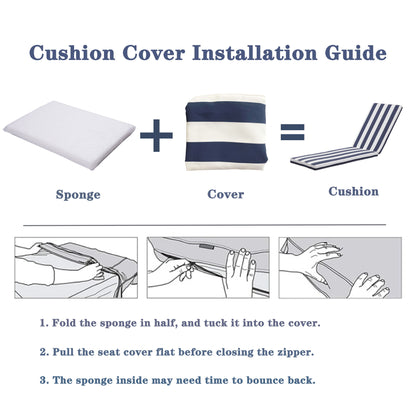 Outdoor Lounge Chair Cushion Replacement Patio Funiture Seat Cushion Chaise Lounge Cushion Home Essentials
