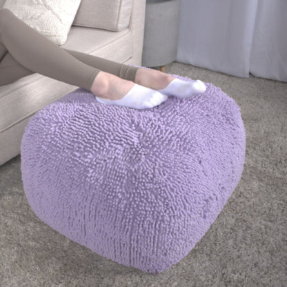 Spongy Microfiber Square Pouf Soft Seating Home Essentials
