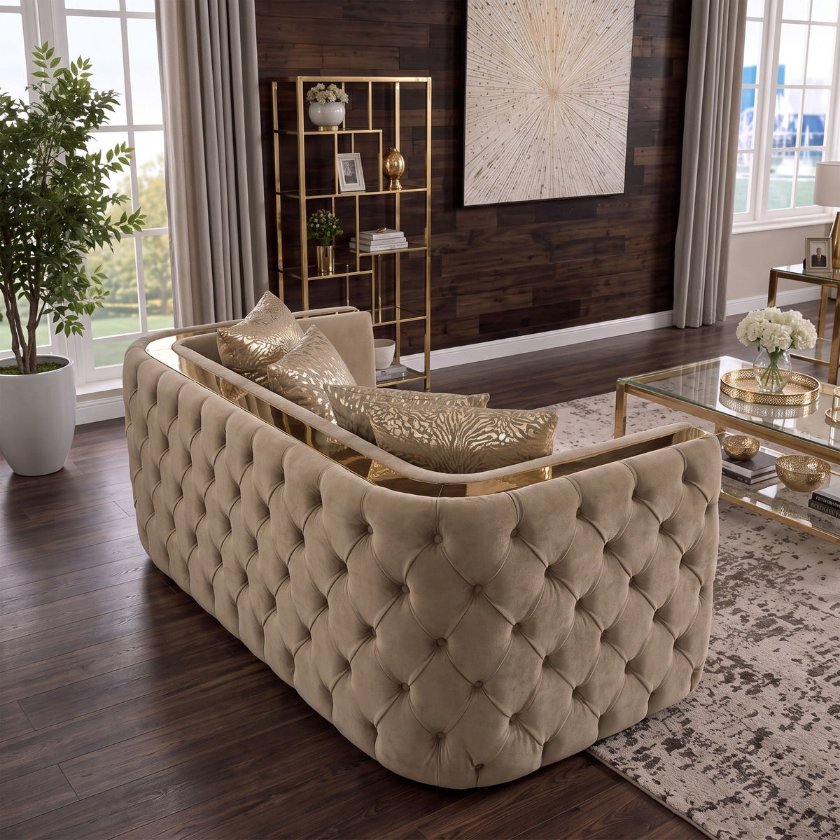 Naomi - Button Tufted Loveseat Matrix Furniture Group