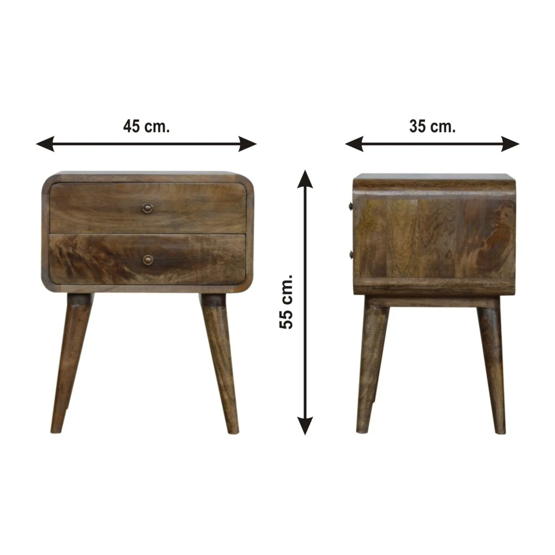 Curved Nightstand Artisan Furniture
