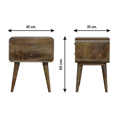 Curved Nightstand Artisan Furniture