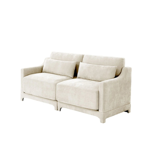 Elegant Sofa With Ergonomic Design And Lumbar Pillows Home Essentials