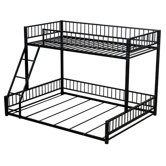 Bunk Bed Frame With Ladder And Safety Guardrails Dreamland