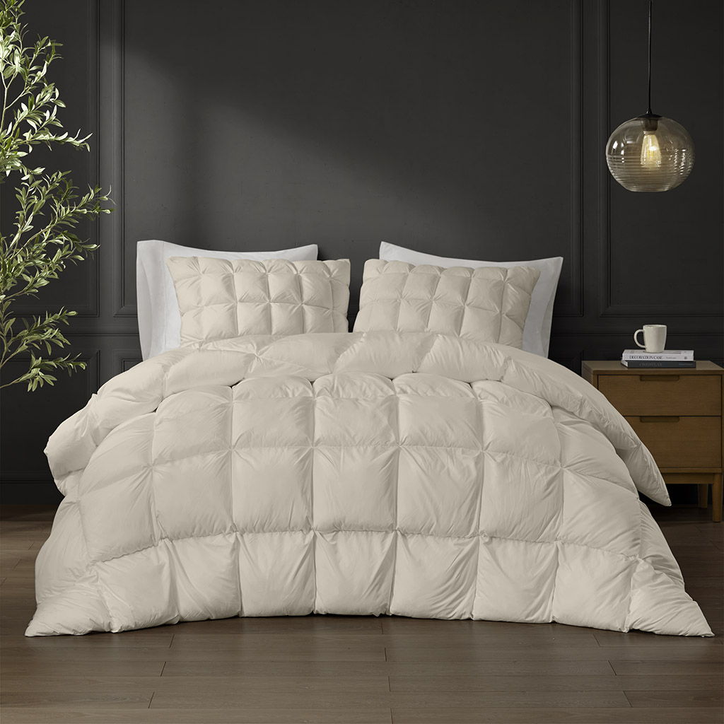 Stay Puffed - Overfilled Down Alternative Comforter - Tan Madison Park