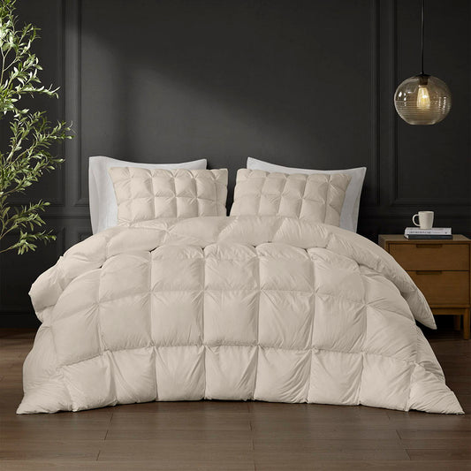 Stay Puffed - Overfilled Down Alternative Comforter - Tan Madison Park