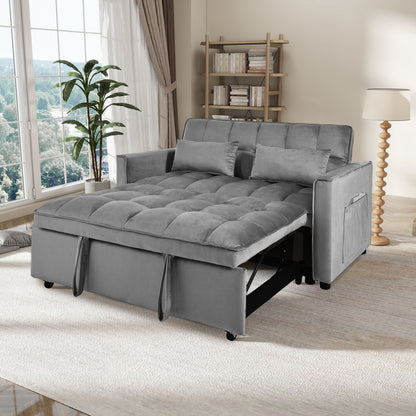 3 In 1 Pull Out Couch Convertible Sofa Bed With Reclining Backrest Home Essentials