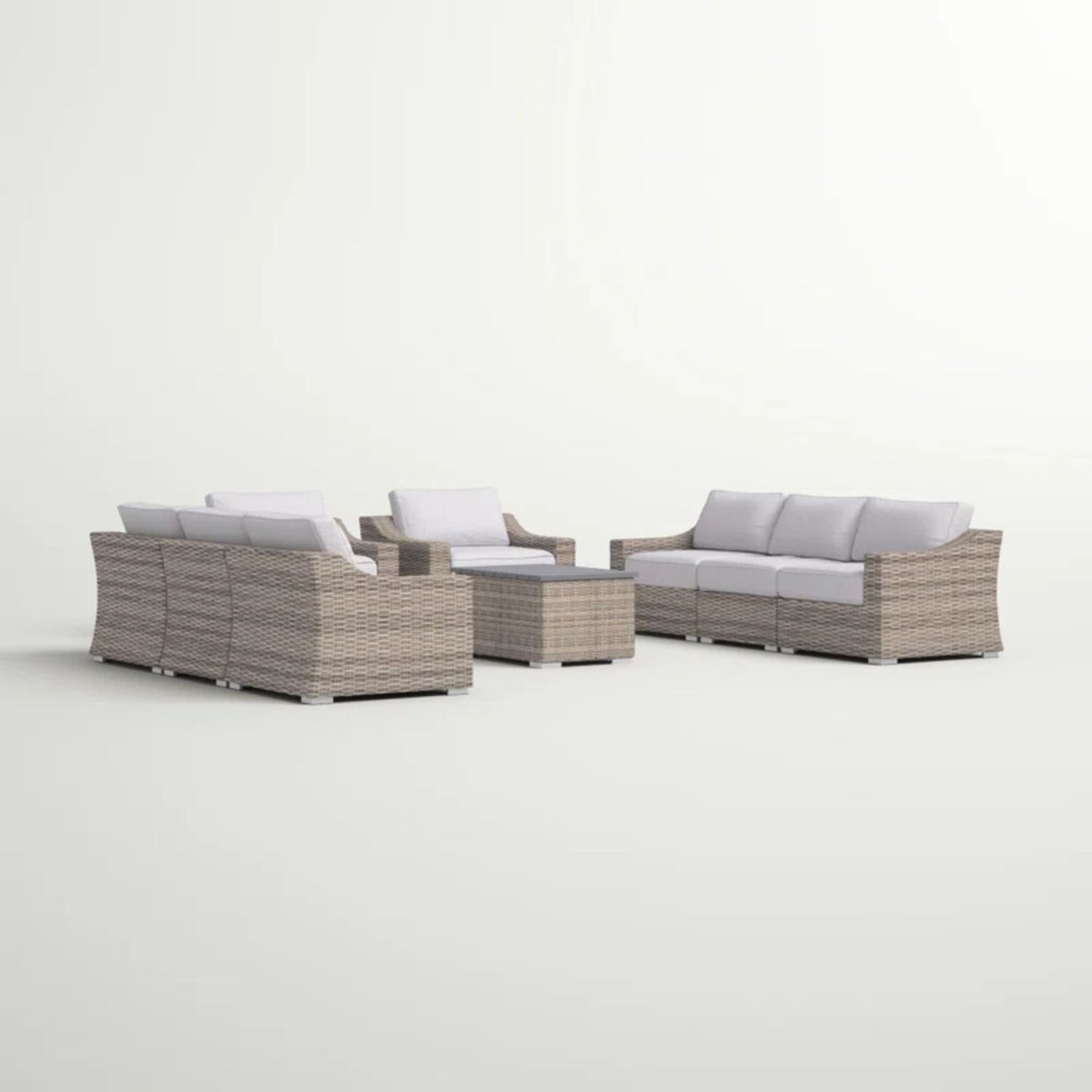 Stylish Sofa Seating Group With Cushions Perfect For Outdoor Gatherings LSI Patio Furniture