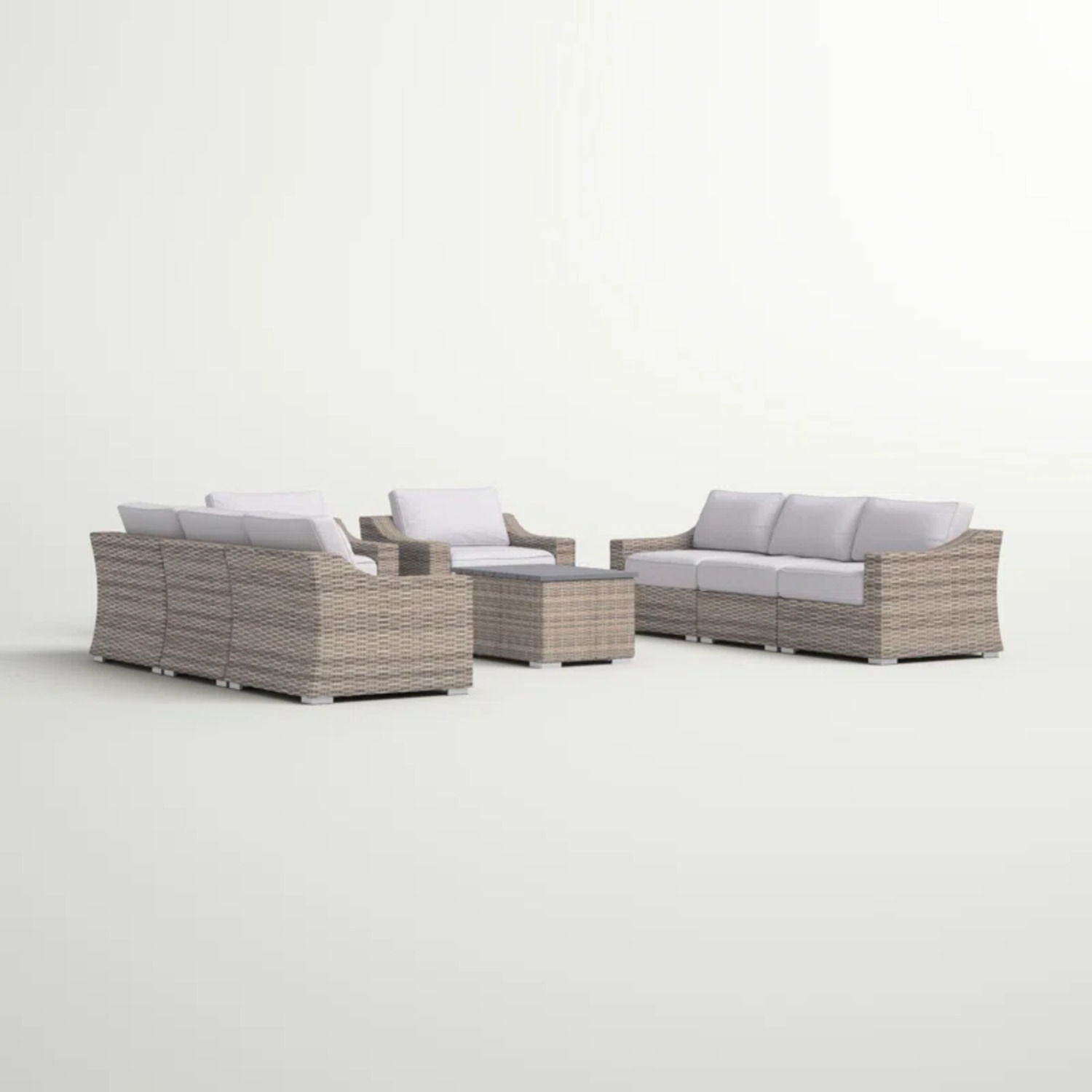Stylish Sofa Seating Group With Cushions Perfect For Outdoor Gatherings LSI Patio Furniture