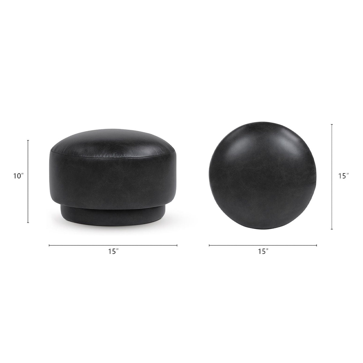 Fuji - Mushroom Footstool Ottoman With Compact Design Jennifer Taylor Home